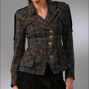 L.A.M.B. Military Plaid Blazer
